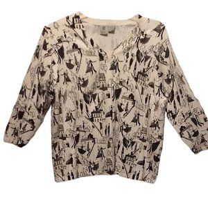 NWOT "G" Silk Blend Printed Sweater Size 2X